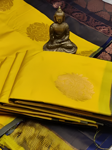 YELLOW SOFT SILK SAREE